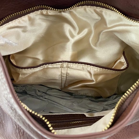 SUEDE BROWN NWT INC INTERNATIONAL CONCEPTS ELLA SHOULDER HANDBAG PURSE - Picture 3 of 5